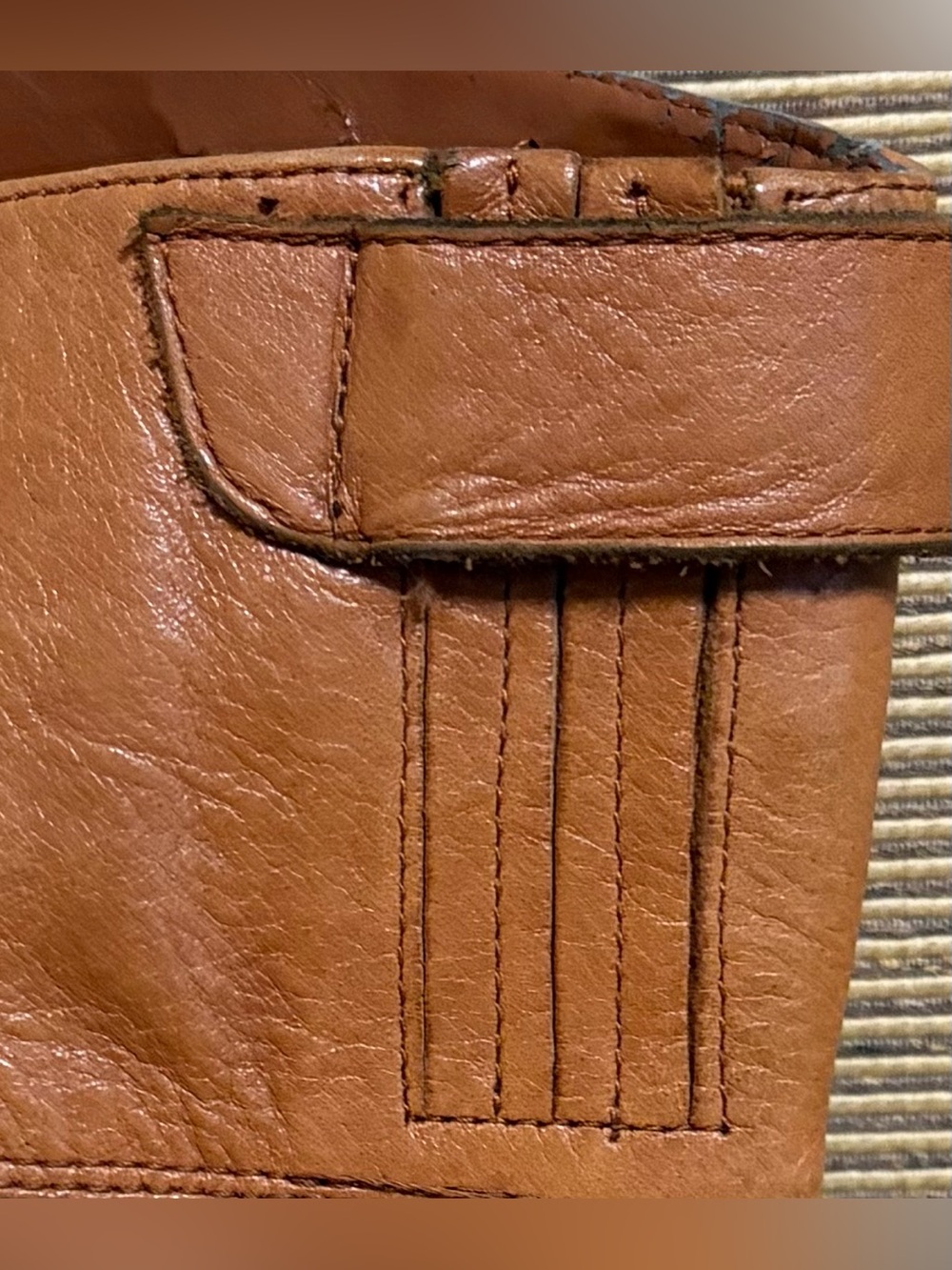 Lauren Ralph Lauren Jenessa Women's Leather Riding Boots, Deep Saddle Tan - Sz 9 - Picture 5 of 16